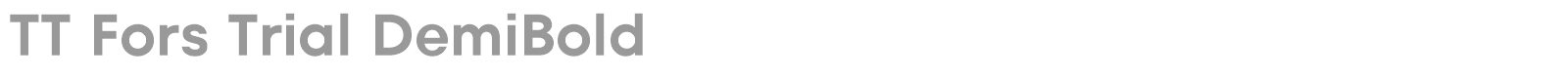TT Fors font preview